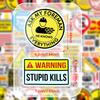 50PCS Funny Hard Hat Stickers for Adults Waterproof Vinyl Engineering Stickers for Water Bottle, Laptop, Helmet, Cars, Tool Box