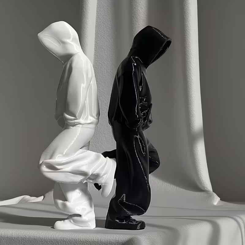 1/2 Stück 3D-gedruckte Figur des gesichtslosen Denkers, Heimdeko, Wohnzimmerdekoration, Bastelbedarf, Ornamente, Accessoires