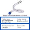 Stainless Steel Stainless Steel Corrugated Hose 20-150cm Thickened Design Water Heater Connector Hard Pipe Heater Water Tube