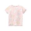 Kids Animal Print Short Sleeve T Shirt Casual Loose Fit Crew Neck Top Soft Comfortable Fabric Suitable for Everyday Wear