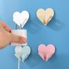 Heart Power Cord Plug Bracket Wall Mounted Cartoon Adhesive Hook Socket Storage Rack Holder Home organizer