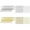 A52E 20Pcs Keychain Rings with Jump Rings and Screw Eye Pin Bulk for Resin DIY Craft