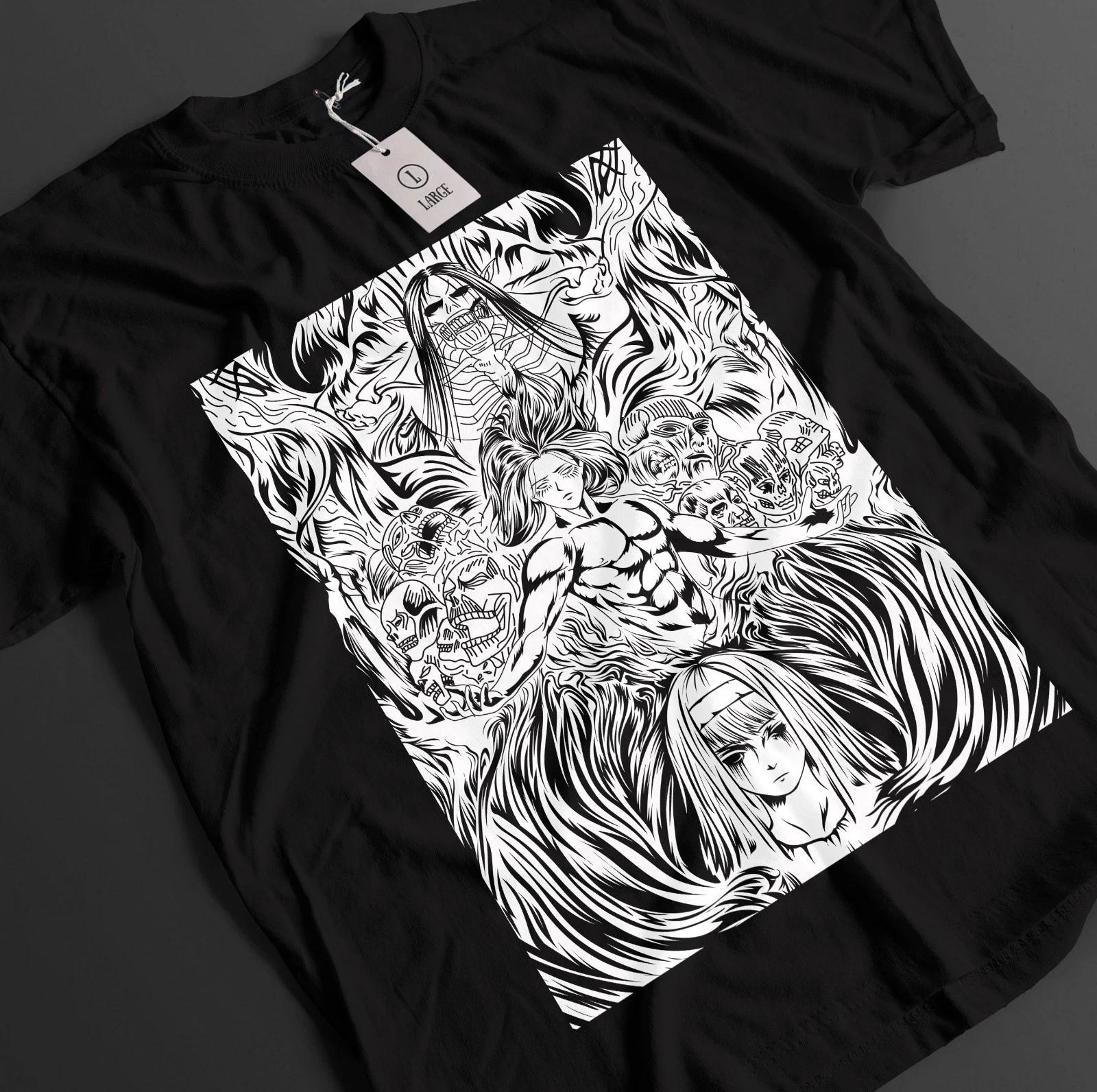 Футболка Человек-бензопила Пауэр Футболка Дэнджи Футболка Аки Аса Аниме Макима Унисекс Футболка S