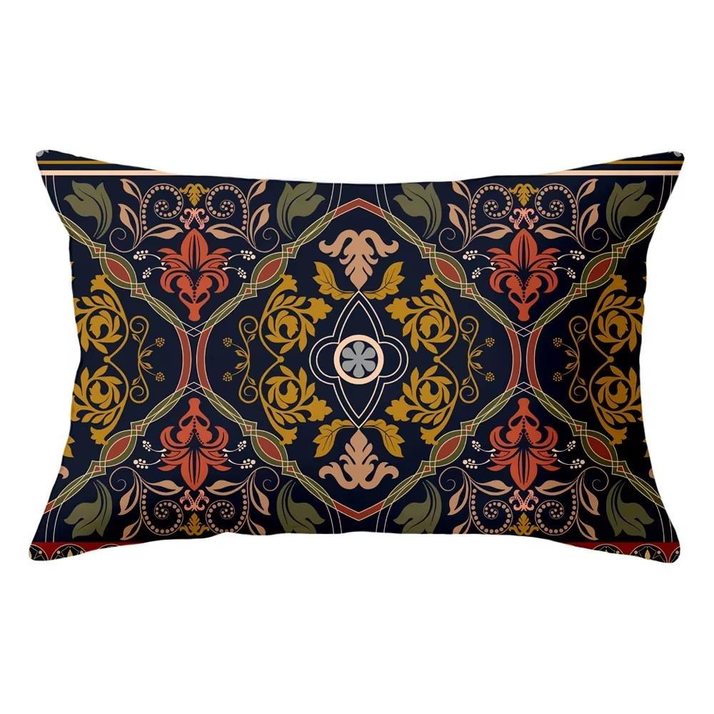 30X50 Bohemian Ethnic Style Pattern Print Decoration Living Room Back Home Polyester Rectangular Pillowcase Sofa Cushion
