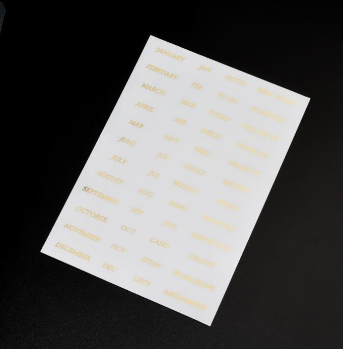 A5 A6 Transparent Paper Index Divider 6 Holes For Binder Planner Notebook Stationery Notebook Paper Divider Accessories