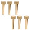 6Pcs Bridge Pins Copper Folk Acoustic Guitar Strings Pegs Nails Practice Performance Parts