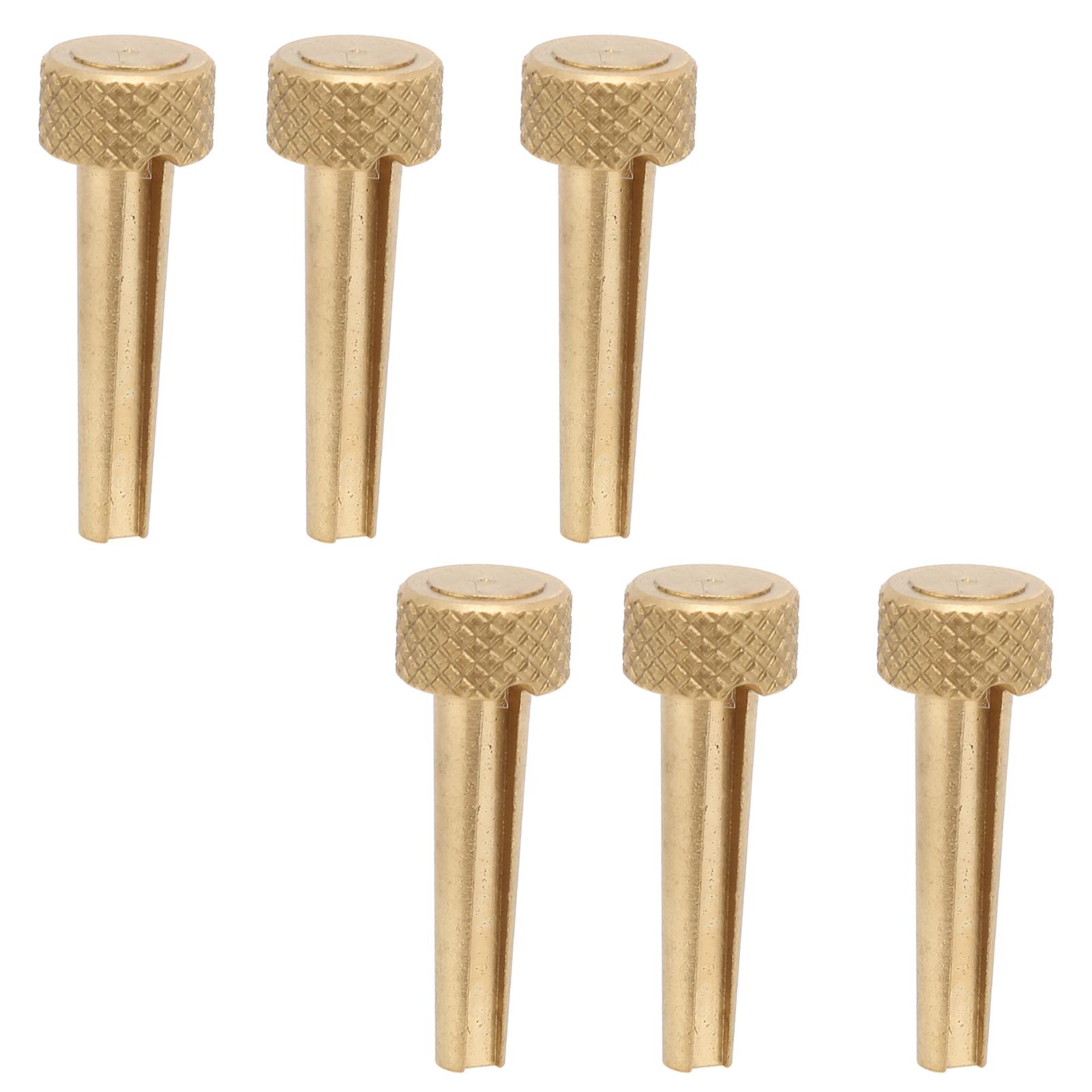 

6 шт. Медные колышки для бриджа для народной акустической гитары, колышки для струн, гвозди, детали для практики и выступлений