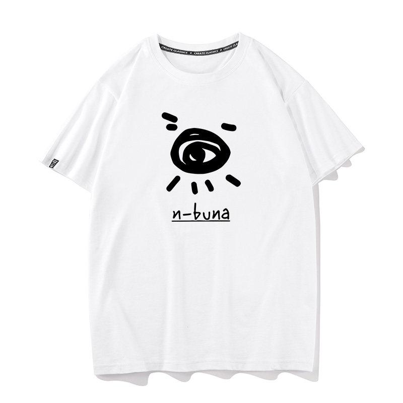 Fun Pure Cotton Cartoon Printed Unisexs And Unisexs Fashionable Loose Short Sleeved Summer New Personalized Casual Tshirt