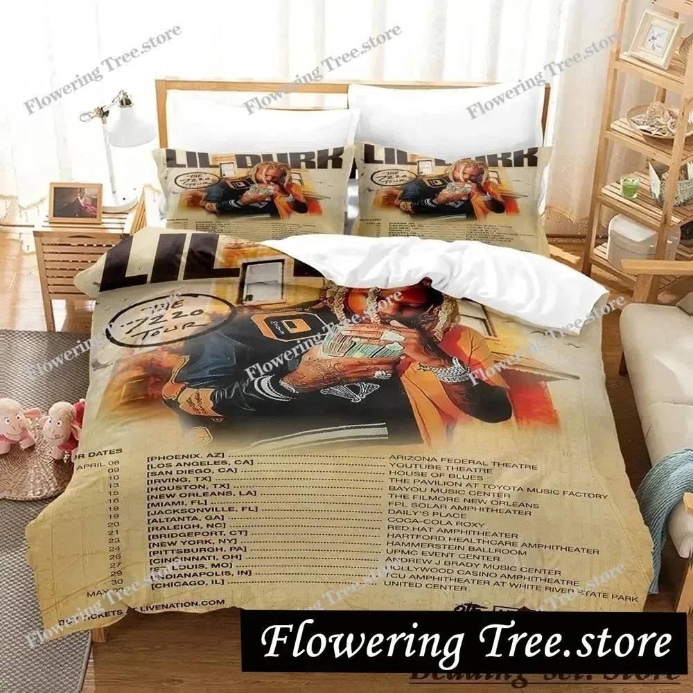 Lil Durk Bedding Set Single Twin Full Queen King Size Bed Set Aldult Kid Bedroom Duvetcover Sets Anime Parure De Lit Bed