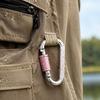4Pcs Heavy Duty Carabiner Clip, Aluminum Alloy Outdoor Keychain Carabiner, D Shaped Metal Hook Buckle for Water Bottle, Key, Backpack