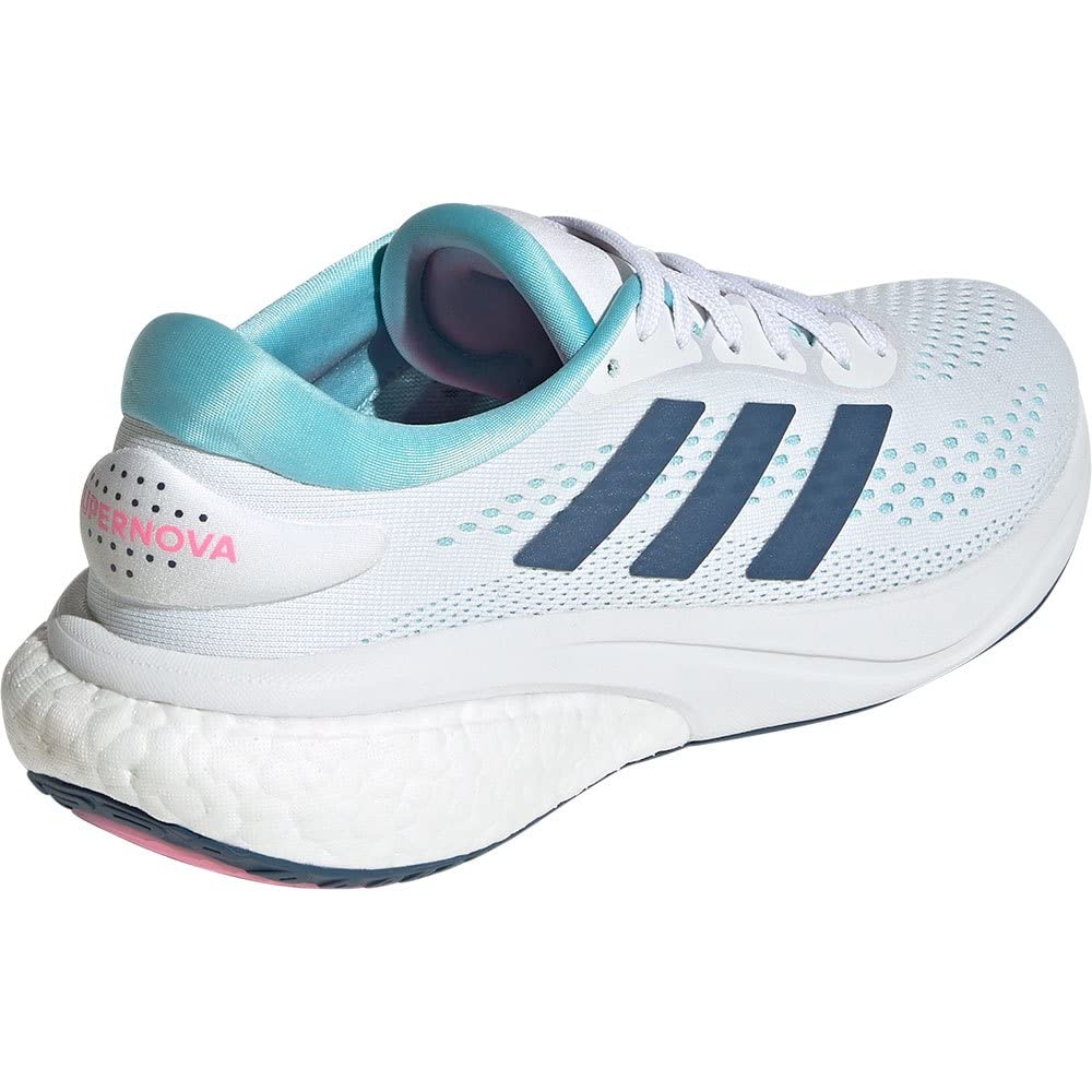 Adidas Supernova 2 Running Shoes for Blue cm Women, White/Wondersteel/Bliss (GW9100) 22.5