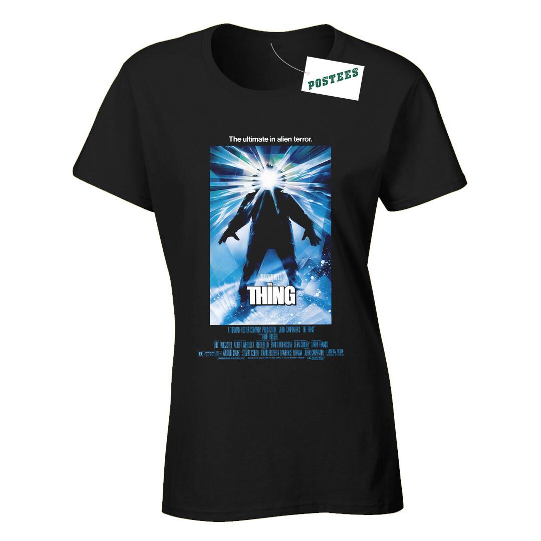 

26 Retro Movie Poster Style Inspired By The Thing Ladies Fitted DTG T-Shirt Unisex T-Shirt XXL
