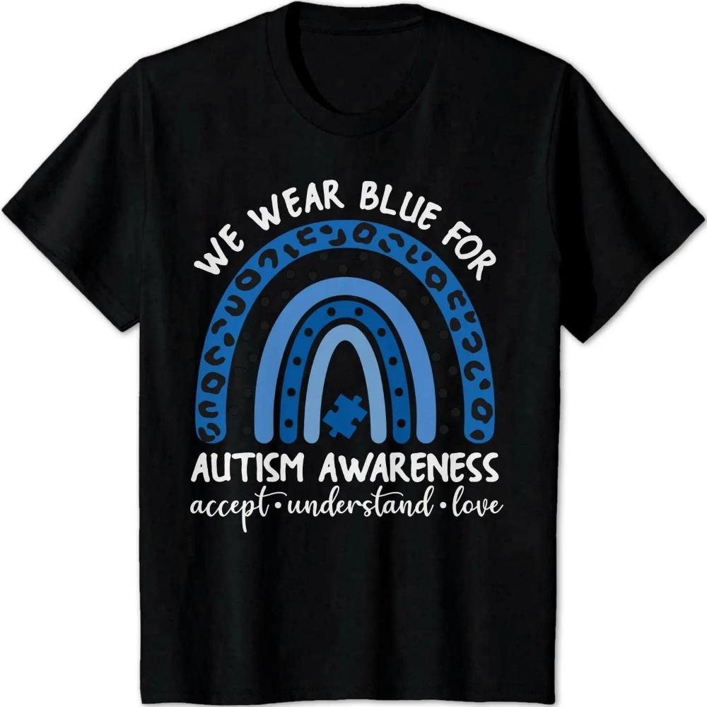 Autism Awareness Day 2022 Shirt You Never Walk Alone T-Shirt Dad Daddy and Son Funny Gift AUTISM Black T Shirts