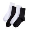 Black & White Women's Mid-Calf Breathable Trendy Socks – Spring/Summer Casual