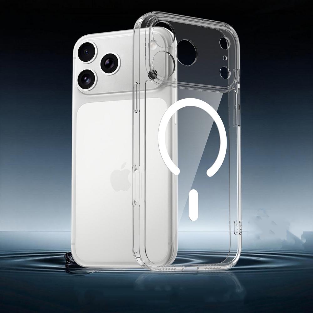 

Original Clear Magnetic Case For iPhone 17 Pro Max Air 16 15 14 Plus 13 12 11 Phone Cover For Magsafe Transparent Hard Shell iPhone17