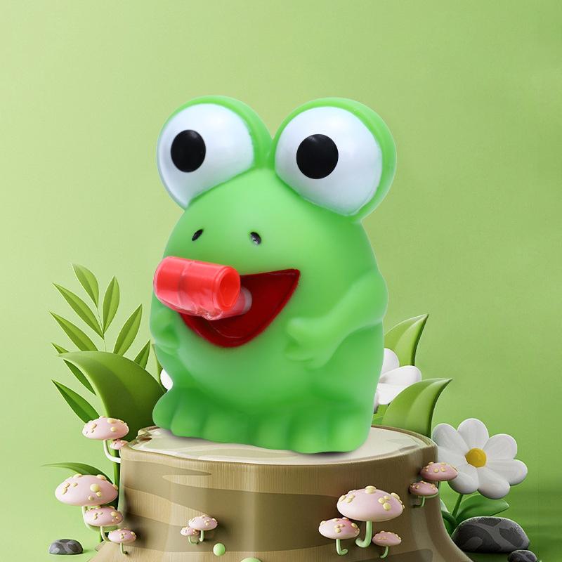 Creative Fidget Decompression Pinch Toy Frog Dinosaur Sticking Tongue Out Relieve Stress Children Fun Squeeze Interactive Toys