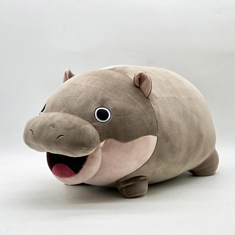 

Moo Deng Hippo Plush Toy Cute Baby Hippopotamus Plushie Doll Kawaii Soft Stuffed Pillow Doll For Children Birthday Gift білий