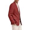 Herren Business Casual Langarm Revers mit Kerbe Dekorative Tasche Anzugjacke für Frühling und Herbst