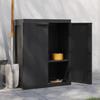 VidaXL Outdoor Storage Cabinet Black 65x37x85 Cm PP 364204