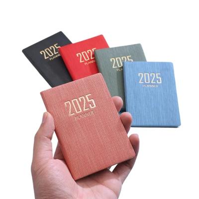 A7 Mini Pocket Notebook 12 Months Taking Notes 2025 Schedule Planner Notepad Academic Weekly Agenda Diary Notepad