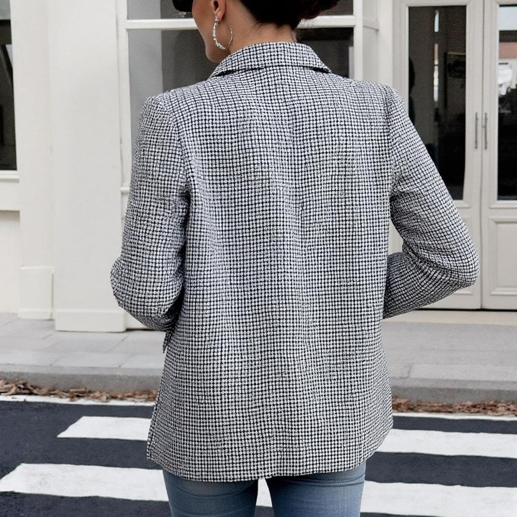 Women's Loose Casual Lapel Loose Long Sleeved Pocket Coat Fashionable Coat