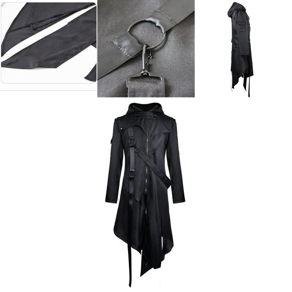Elegant Gothic Swallow-tail Coat For Men Perfect Cosplay Costume Halloween Uniform