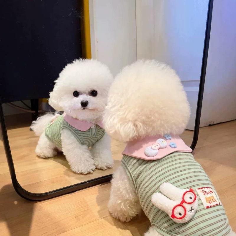 New spring and summer pet puppy clothes cute doll vest suitable for pet small dog Bigbear cat clothing