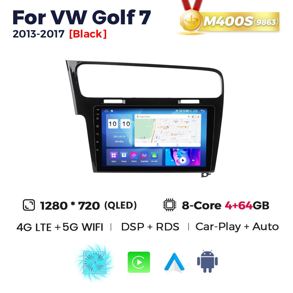 Navifly 2 Din Android Autoradio 10 Zoll Für Volkswagen VW Golf 7 2013-2017 Kabelloses Carplay Auto Multimedia Video Player DSP RDS