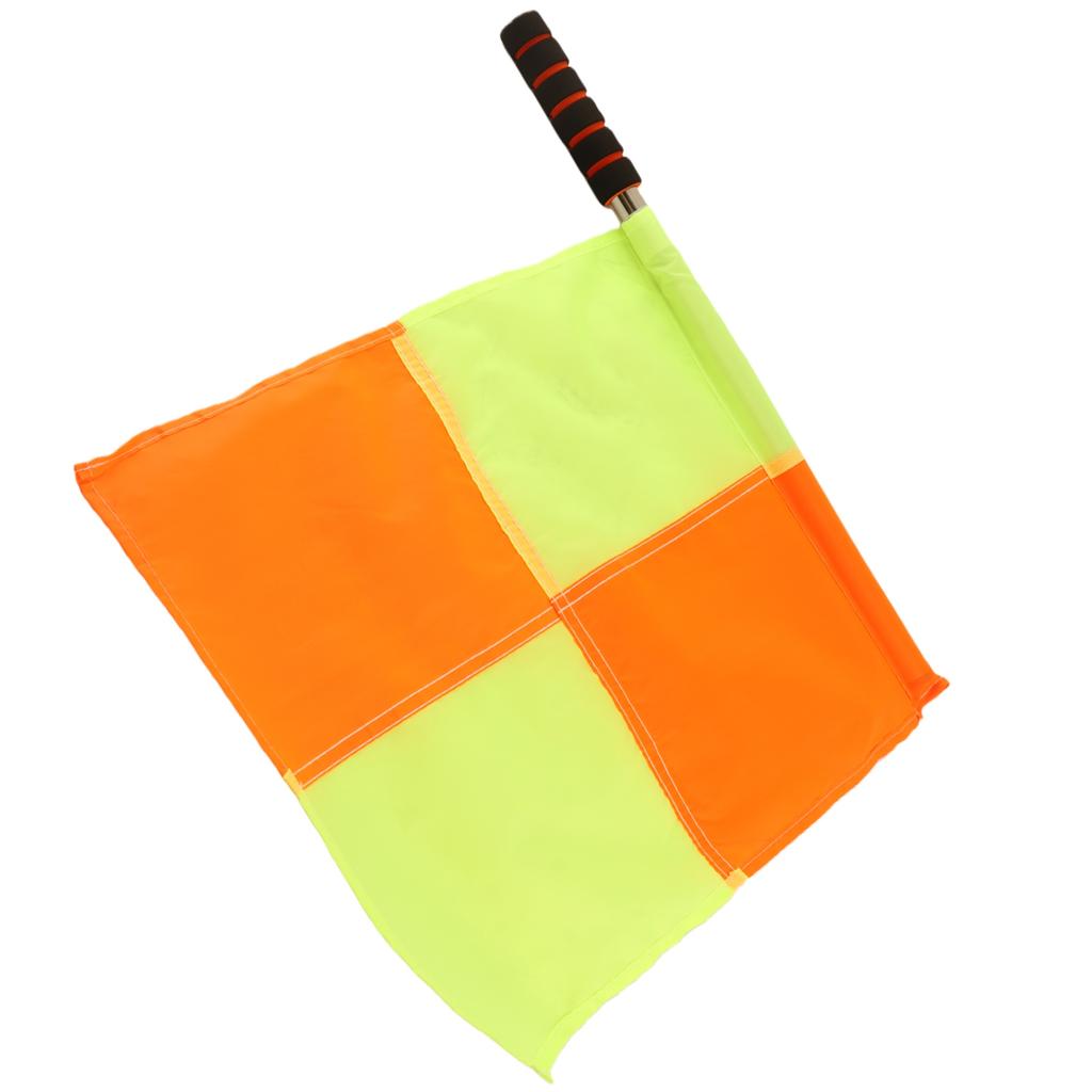 Soccer Flags Referee, 2PCS Referee Linesman Flag with Linesman Flag Match Soccer Football Hockey Training Feree Football Uk Storage Bag for Sports