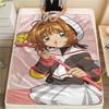 1PC Cardcaptor Sakura Print Flannel Blanket, High Quality All Seasons, Home Decor, Warmth and Comfort, Perfect for Christmas Gifts