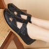 Women's Leather Sandals Summer Essentials Mary Jane Beach Flat Shoes Casual Soft Roman Sandals for Girl Plus Size