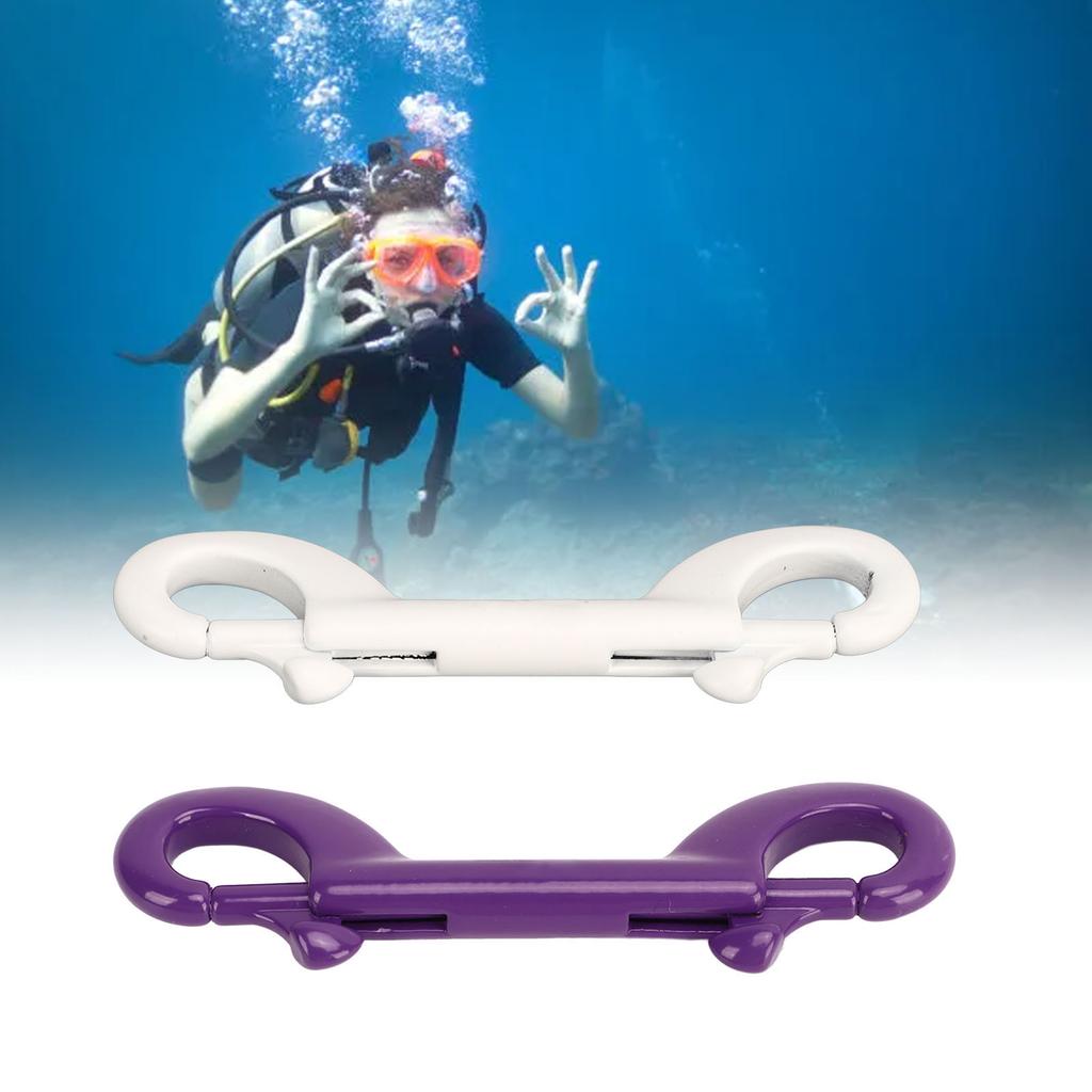 90mm 316 Stainless Steel Diving Double Headed Hook Quick Release Spring Hooks for Diving BCD