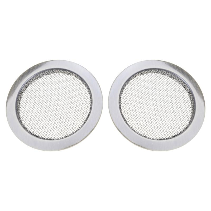 

2 Pieces Guitar Screened Sound Hole Insert, Speaker Grills Mesh Speaker for Dobro Resonator Guitar, Cigar Box Guitars 1