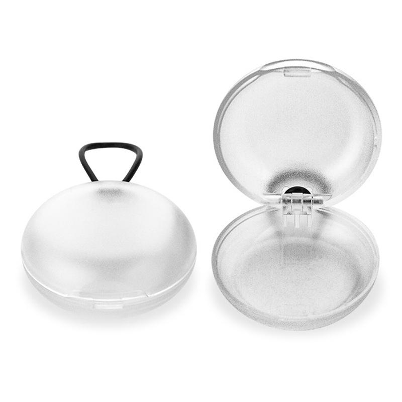 Runde Schallschutzkapselbox Mini Tragbare Kunststoff-Ohrstöpsel-Aufbewahrungsbox Schlaf-Ohrstöpsel Bastel-Schmuck Ohrring-Organizer