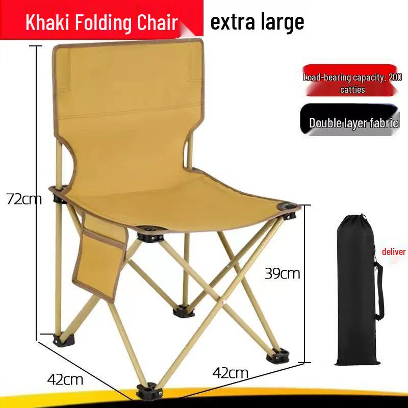 Portable Outdoor Folding Stool - Compact Camping and Fishing Chair for Art Students