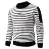 Men's  Wool Round Neck Thickened Sweater Youth Knitted Base Shirt Pullover