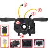 Fiat Grande Punto 2005- Steering Wheel Shift Paddle COMBINED SWITCH with Ribbon Cable