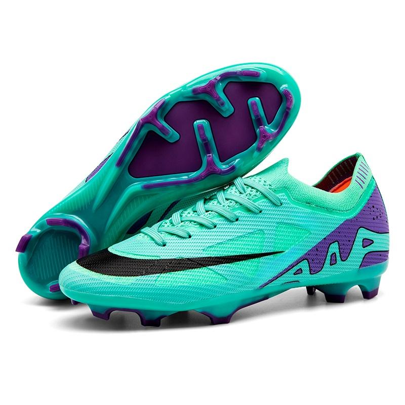 New Men Football Boots Ultralight Grass Sneakers Cleats Breathable Soccer Shoes Match Indoor Long Spikes Training Drop Shipping