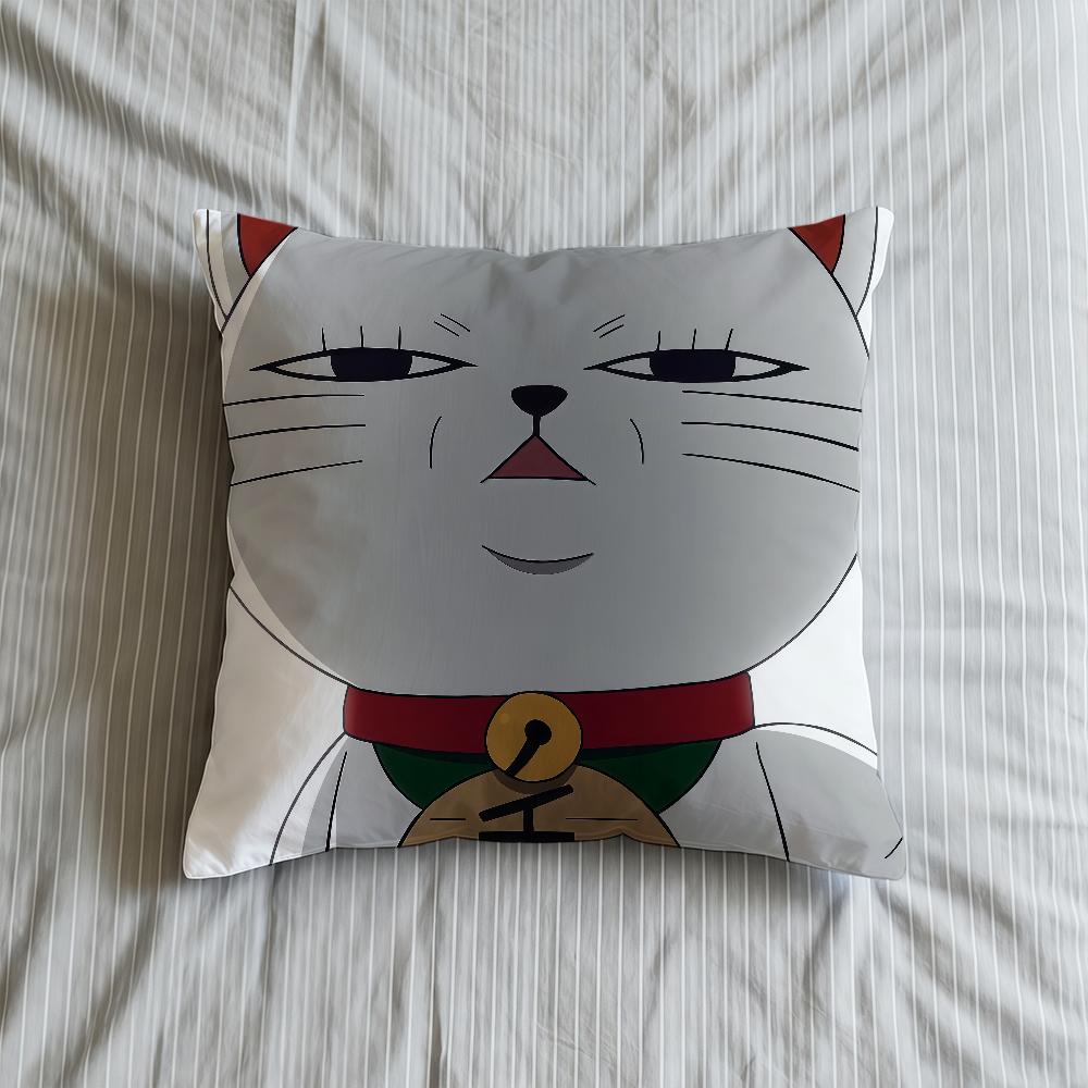 T-TurboS-ES G-Granny Cushion Cover Soft Case Sofa Living Room Home Anime Comfortable Office Cat Decor Protective Pillow