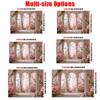 1Pcs Pink Roses White Columns Butterflies Arch Decoration Background Garden Backdrop Decorations For Photo Studio Booth Party