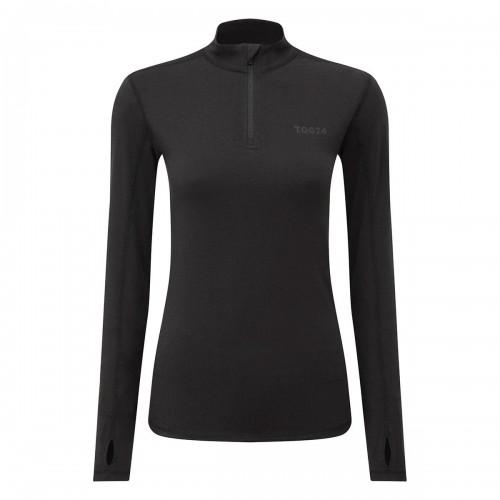 TOG24 Top térmico feminino/feminino Snowdon com zíper e gola 12 UK cinzento