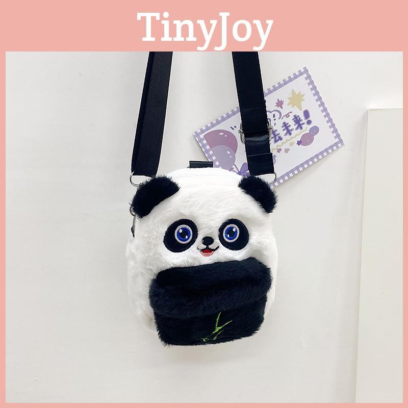 Cartoon Panda Plush Shoulder Bag Cute Little Girl Slung Childlike Shoulders