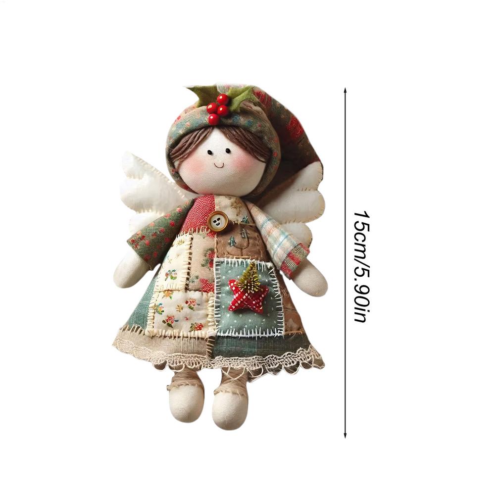 

Christmas Angel Doll Kit Vintage Rustic Cute Decor Soft Doll Decoration Sewing Kit for Adults Girls Beginner Handicraft Lovers