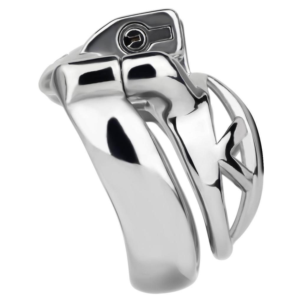 FRRK Men's Stainless Steel Cock Chastity Lock - Adult Toy