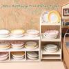 5Pcs 1/12 Dollhouse Mini Simulation Plates Dishes Model Kitchen Accessories For Doll House Decoration Kids Pretend Play Toys