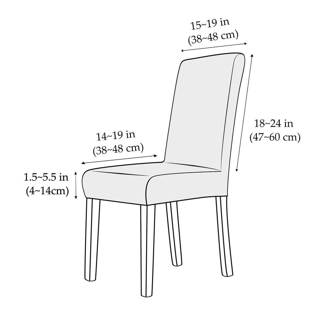 Simple Elastic PU Chair Cover Waterproof Anti-dirty Solid Color Seat Protection Oil Proof All-wrap Wear for Chairs Family Dinner