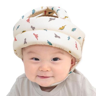 Keratta Ibul Head Bump Prevention Helmet for Gauze and Mesh for Fall Baby Head Guard Babies, Double-Layered Comfort, Prevention, (Dinosaur)