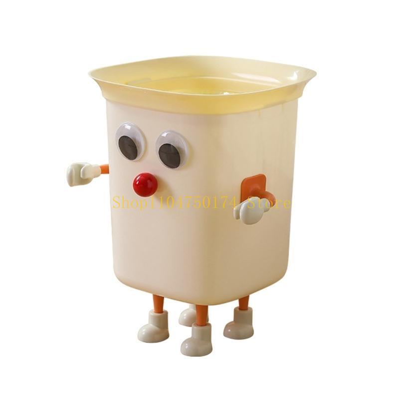 Funny Big Eyes Trash Can Suitable for Home and Office Plastic Trash Can Dustbin Top Sale