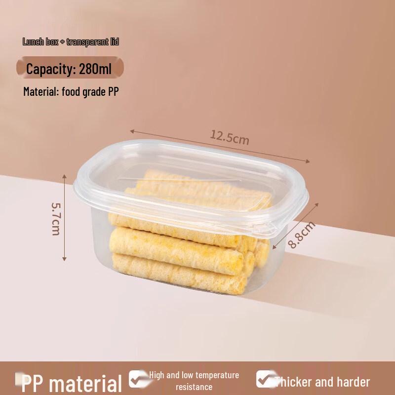 ZISIZ Disposable Food-Grade Paper Meal Box