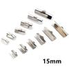 30pcs Stainless Steel Drop Extender Chain Pendant End Spacer Caps End Crimp Crod Bukle Tip Clasp DIY Jewelry Making Accessories